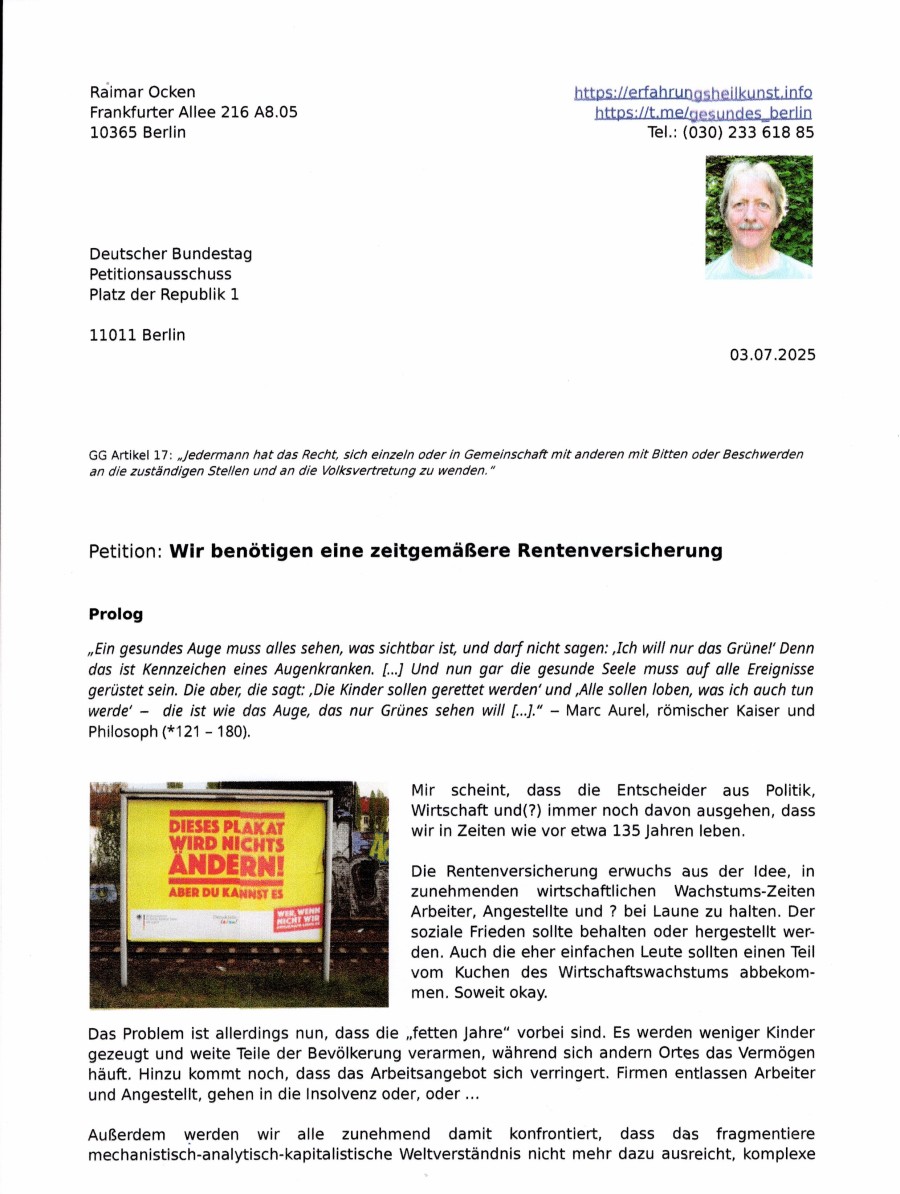 Petition Petition Teil 1